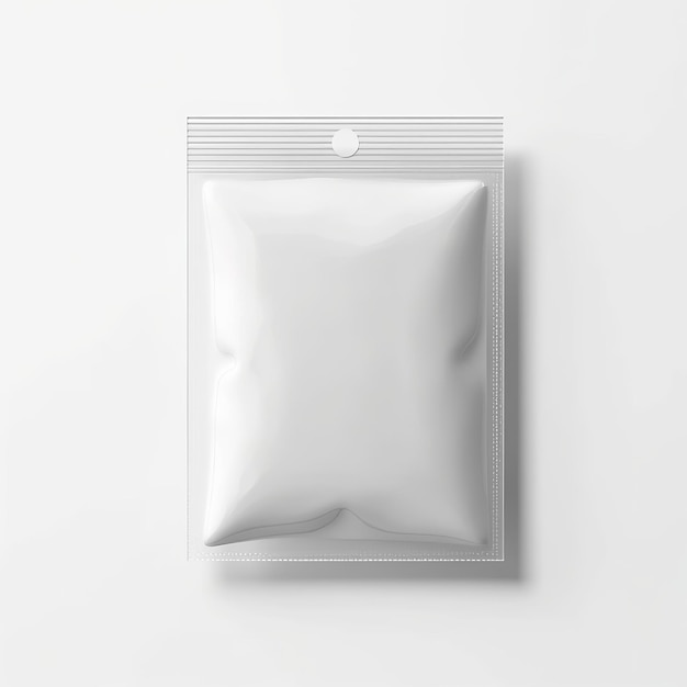 Foto verpackungsbeutel-mockup kann für süßigkeiten, schokoladenstücke, lebensmittelbranding, verpackungswerbung verwendet werden generative ai