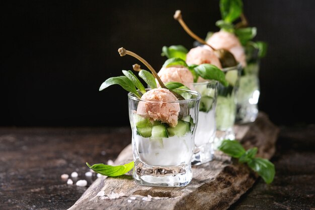 Verrines Con Paté De Salmón