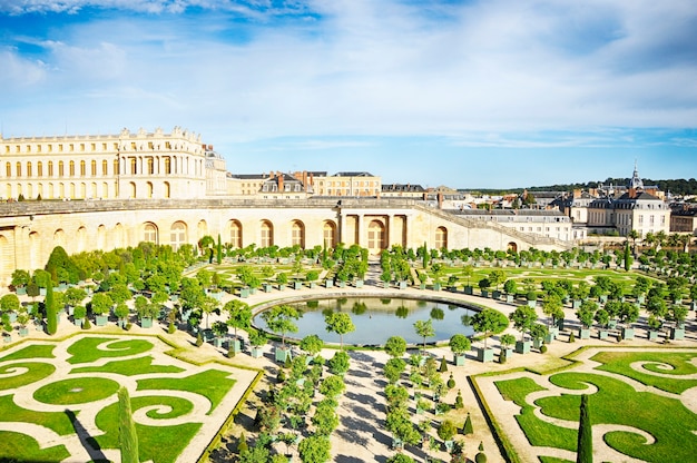 Versalles, Francia 10 de septiembre de 2016: Jardín de Versalles