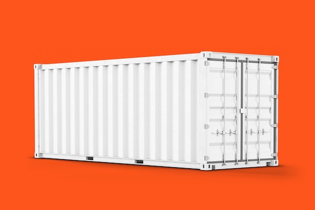 Versandcontainer png-Mockup 3D-Fracht durchsichtiges Design