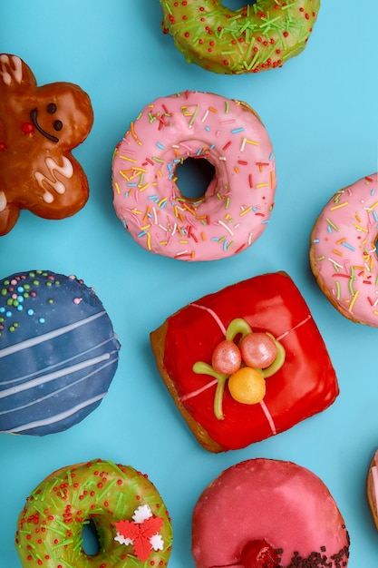 Verschiedene bunte Donuts