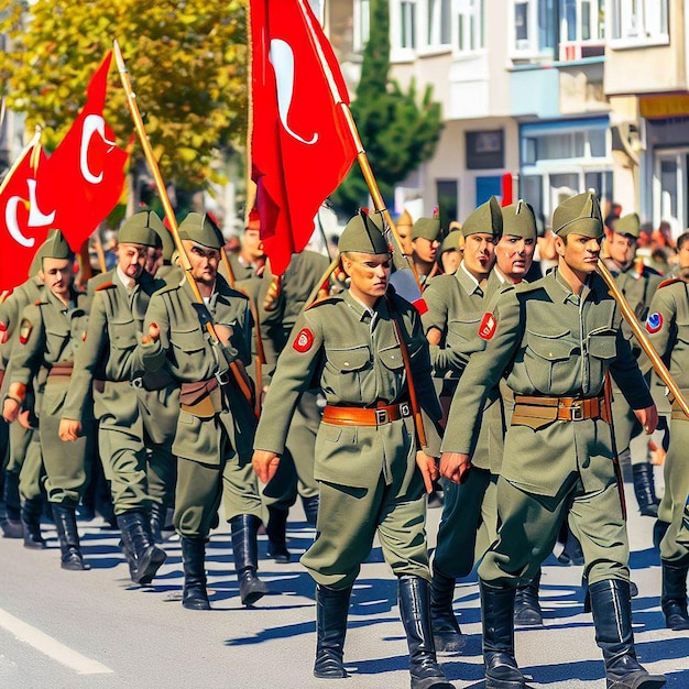 Foto verschiedene designs zum türkischen nationalfeiertag