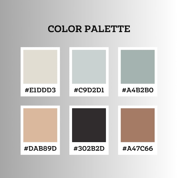 Verschiedene Farben und unterschiedliche Farbpalette