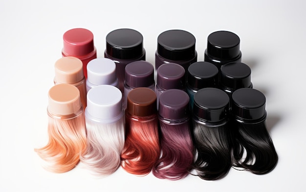 Foto verschiedene haarfarben sitzen zusammen