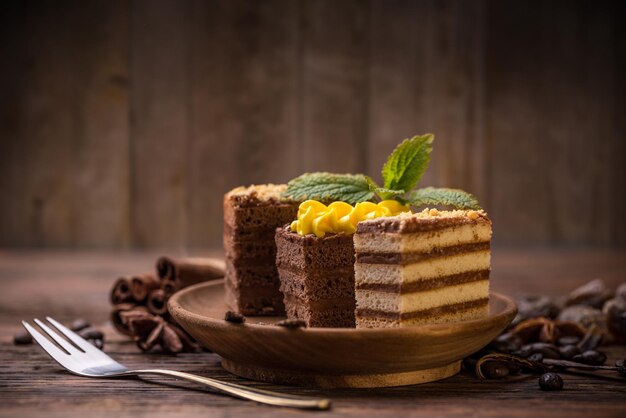 Verschiedene Kuchenstücke