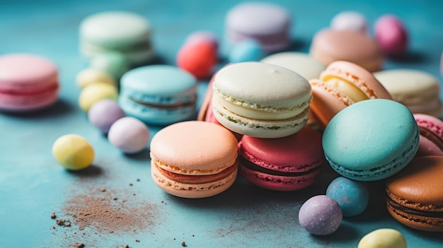 Verschiedene Macarons