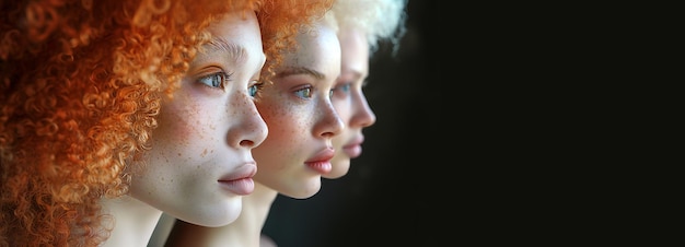 Verschiedene Personen mit unterschiedlicher Haut- und Haarfarbe Konzept der rassischen und ethnischen Vielfalt