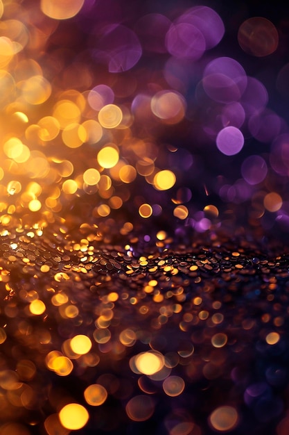 Verschiedene schöne Bokeh-Gold selektive Fokussierung