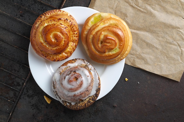 Verschiedene süße Brötchen