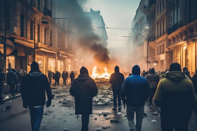 Verschleierte Vandalismus erfasst städtische Aufstände Generative KI