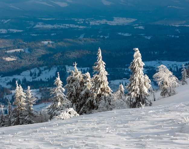 Verschneite Winterberglandschaft