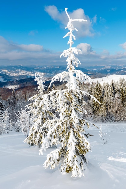 Verschneite Winterberglandschaft