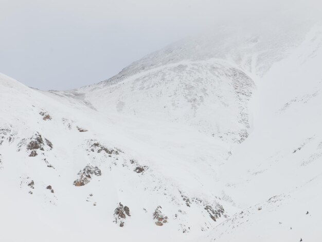 Verschneite Winterszene hoch im Berg. Colorado Rocky Mountains USA.