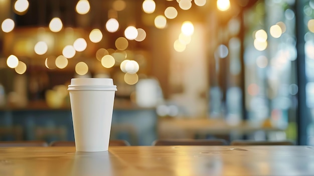 Verschwörung von Café oder Café-Restaurant mit abstraktem Bokeh-Licht-Bild-Hintergrund Für m Generative KI