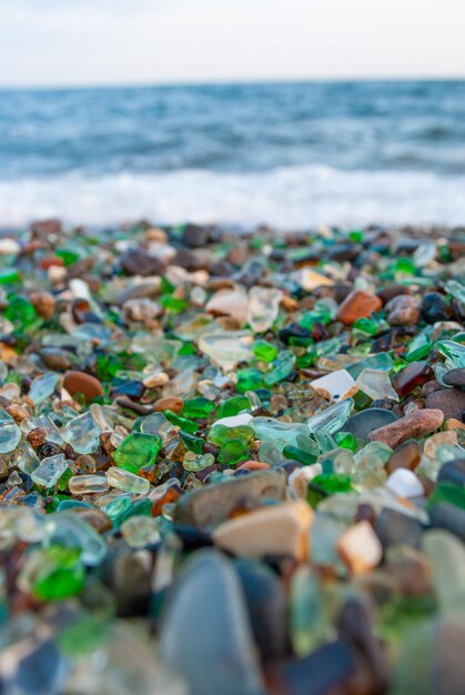 Verschwommener Fokus. Tourismus und Seereisen. Ruhen Sie sich auf dem Meer aus.