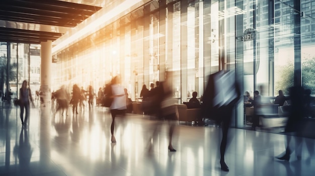 Verschwommener Hintergrund Passagiere auf einem Flughafen