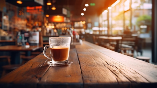 Verschwommenes Hintergrundfoto eines Cafés