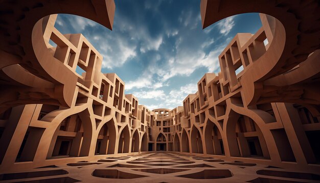 Versión del siglo XXI de la Alhambra al estilo del diseño moderno