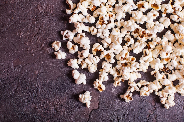 Verstreute Popcorn-Draufsicht