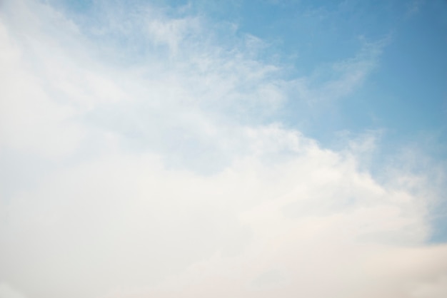 Verstreute Wolkenhaufen in einem blauen Himmel, blauer Himmelshintergrund mit weißen Wolken,