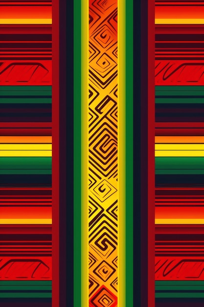 Vertikale Banner, Volksornamente im lateinamerikanischen Stil