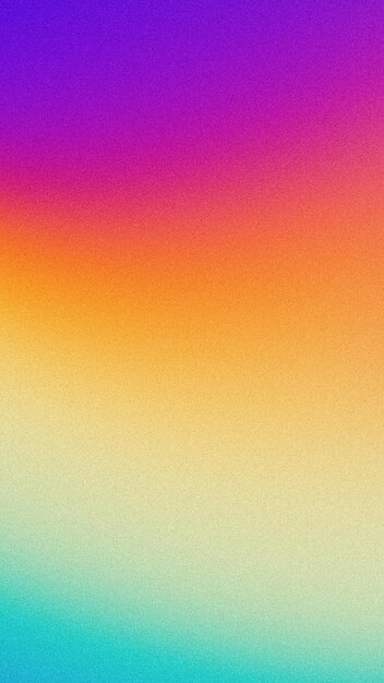 Vertikaler, körniger Hintergrund mit Farbverlauf, lebendige orange, rosa, violette Farben, Hintergrund mit Rauschtextur