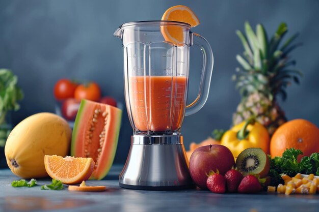 Verwendung eines Mischers zur Herstellung eines gesunden Smoothie-Mischers