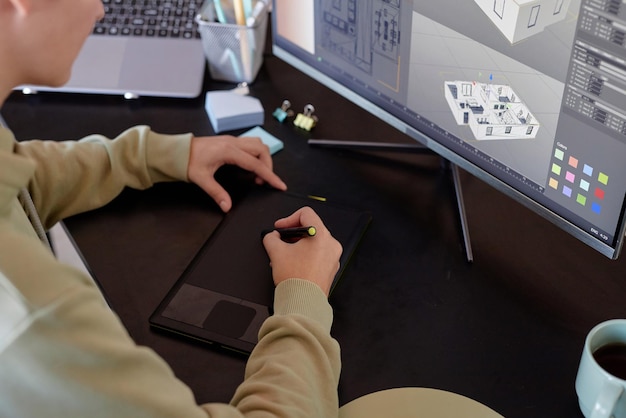 Verwendung von digitalen Grafiktablets für architektonische Entwürfe