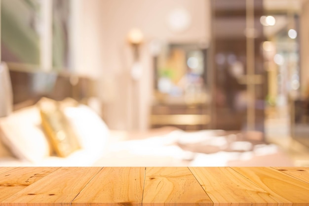 Verwischen Sie den Hintergrund im Schlafzimmer