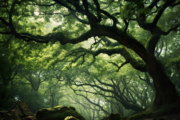 Verzauberer Wald, üppiges grünes Paradies