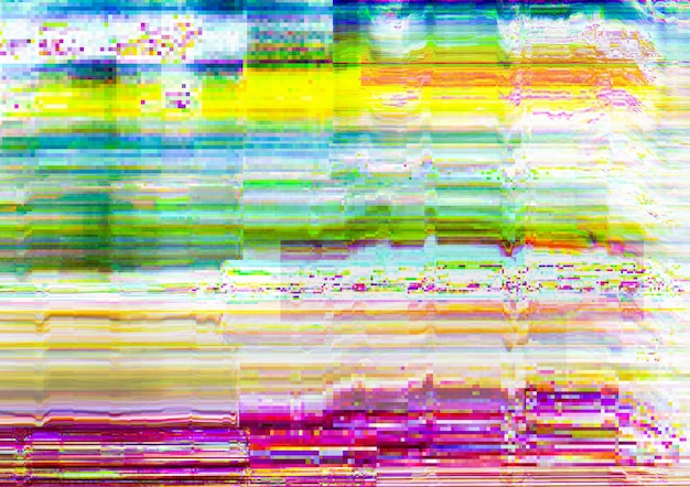 Verzerrtes Display Glitch Fehler mehrfarbiges Pixel