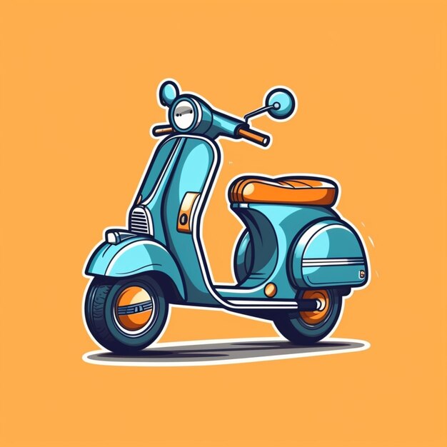 Vespa logotipo cartoon 20