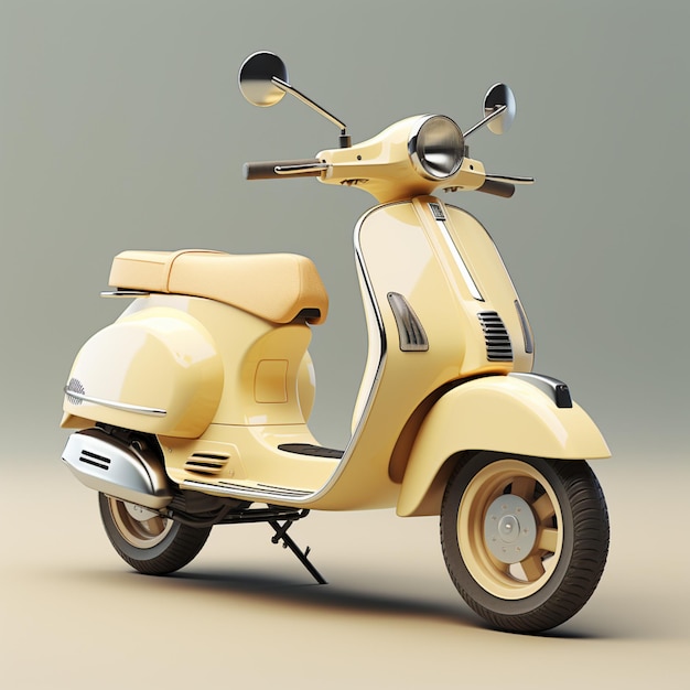 vespa scooter tradicional en el estilo de sombreado detallado diseño aerodinámico acabado brillante