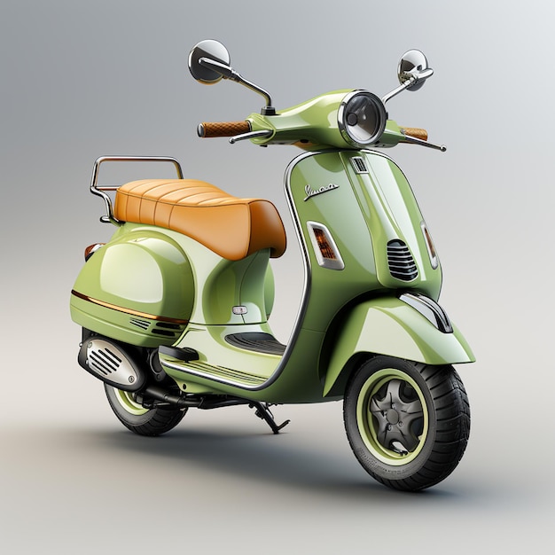 Vespa-Symbol isolierte 3D-Rendering-Illustration