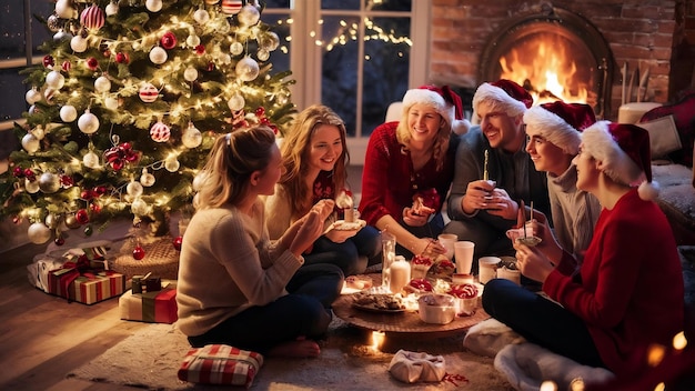 Véspera de Natal com amigos