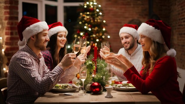 Véspera de Natal com amigos