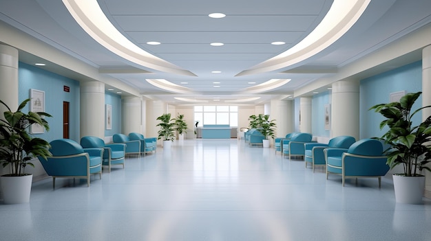 Vestíbulo del hospital Sala de espera de la clínica Sala de espera Corredor del policlínico Centro de salud