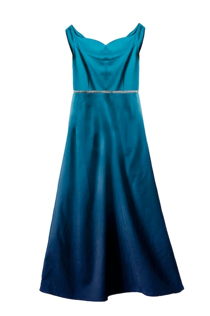 vestido azul isolado