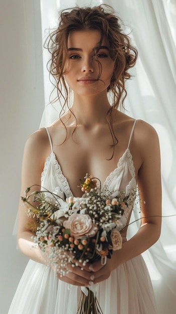 vestido blanco de novia occidental