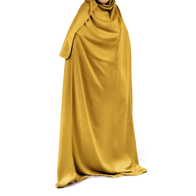 Foto vestido de oração feminino tamanho único abaya muçulmano tamanho único islâmico hijab thobe com capuz isolado