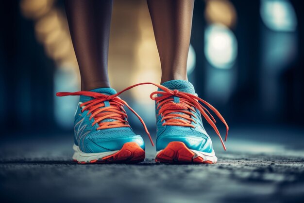 Vestido deportivo de moda y calzado deportivo para mujeres activas