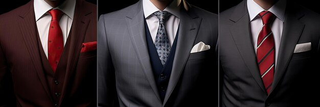 Vestido formal elegante, atemporal, sofisticado, elegante, caballeros bien vestidos, moda profesional, moda clásica, estilo clásico, ropa masculina clásica, generada por la IA.