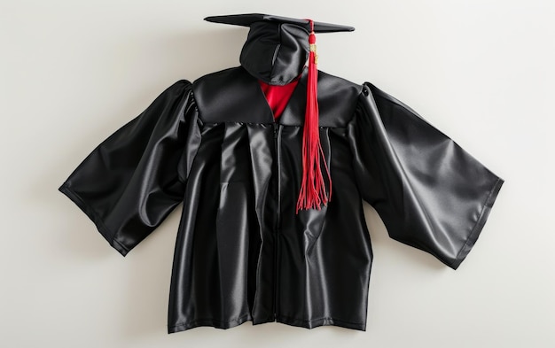 Foto el vestido de graduación glory sobre un fondo blanco.