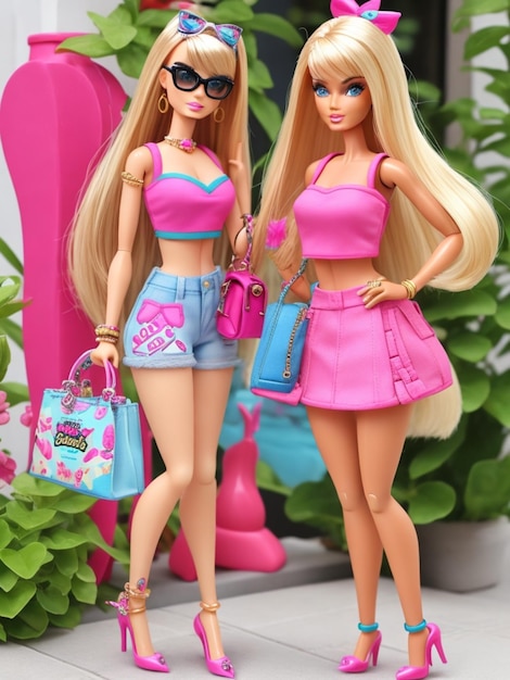 Foto vestido de moda de verano de barbie adicto a las compras