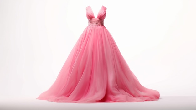 vestido de muñeca barbie talla pequeña vestido rosa IA generativa