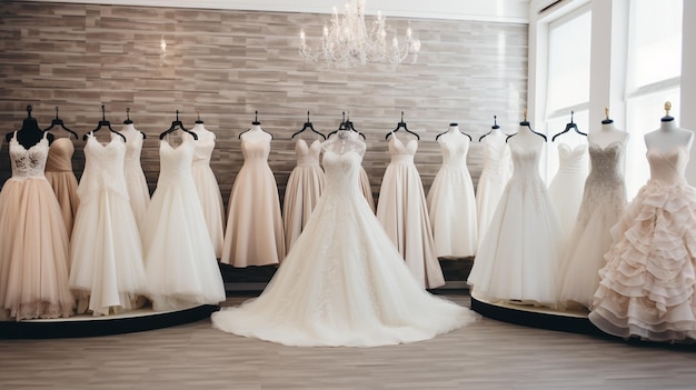 vestido de novia en el salón