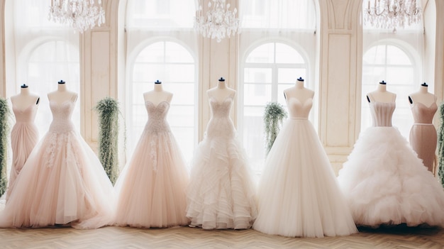 vestido de novia en el salón