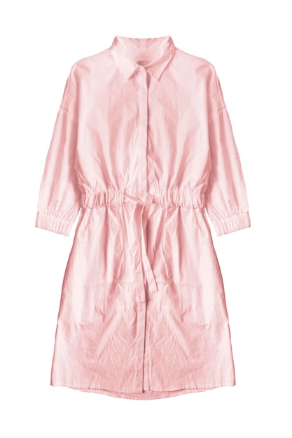 vestido rosa isolado