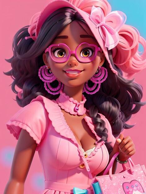 Vestido de verano a la moda para la muñeca Barbie Fase de compras