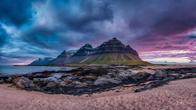 Vestrahorn-Berge in Stokksnes, Island